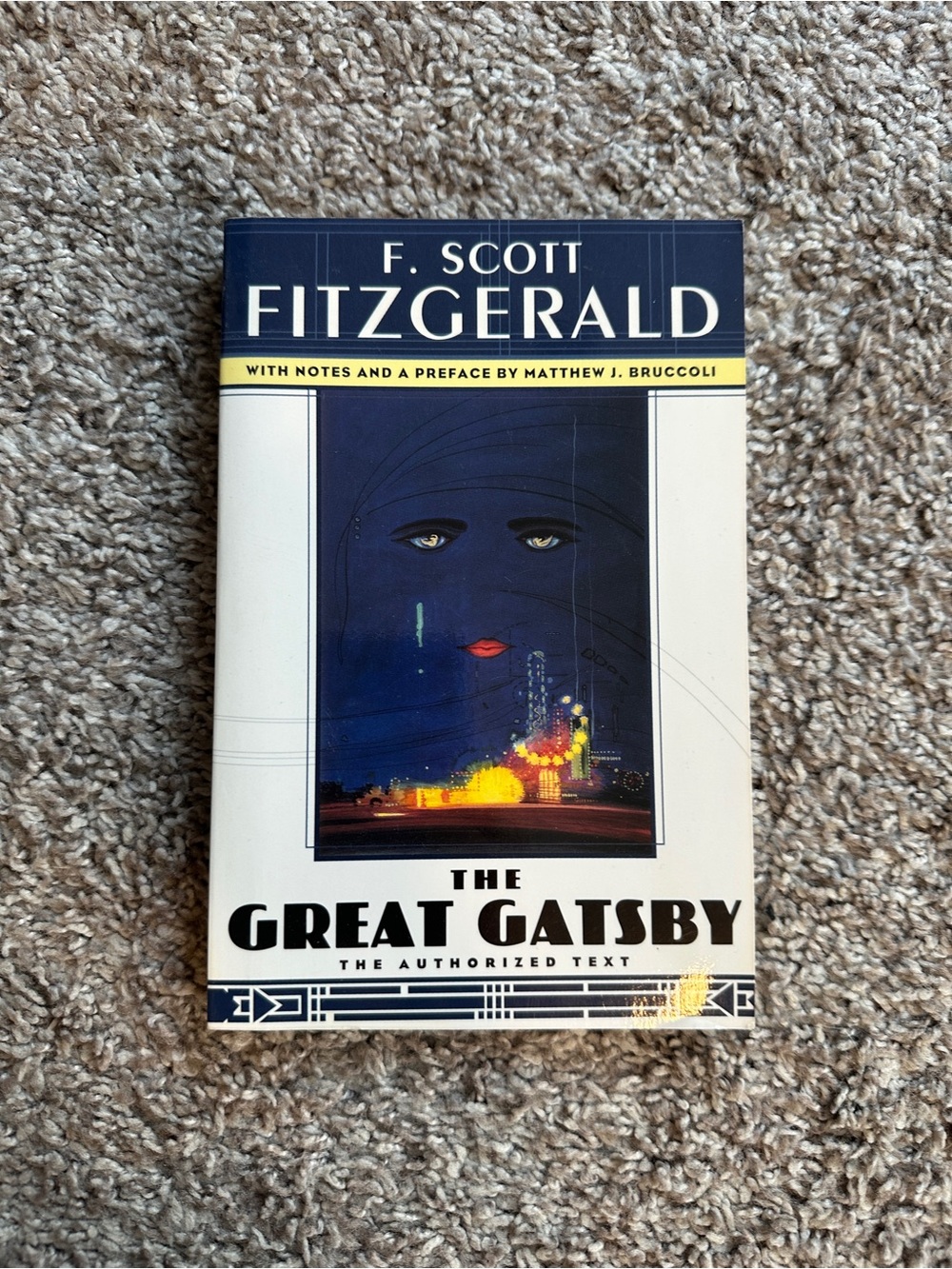 The Great Gatsby - Navy & White Hardcover